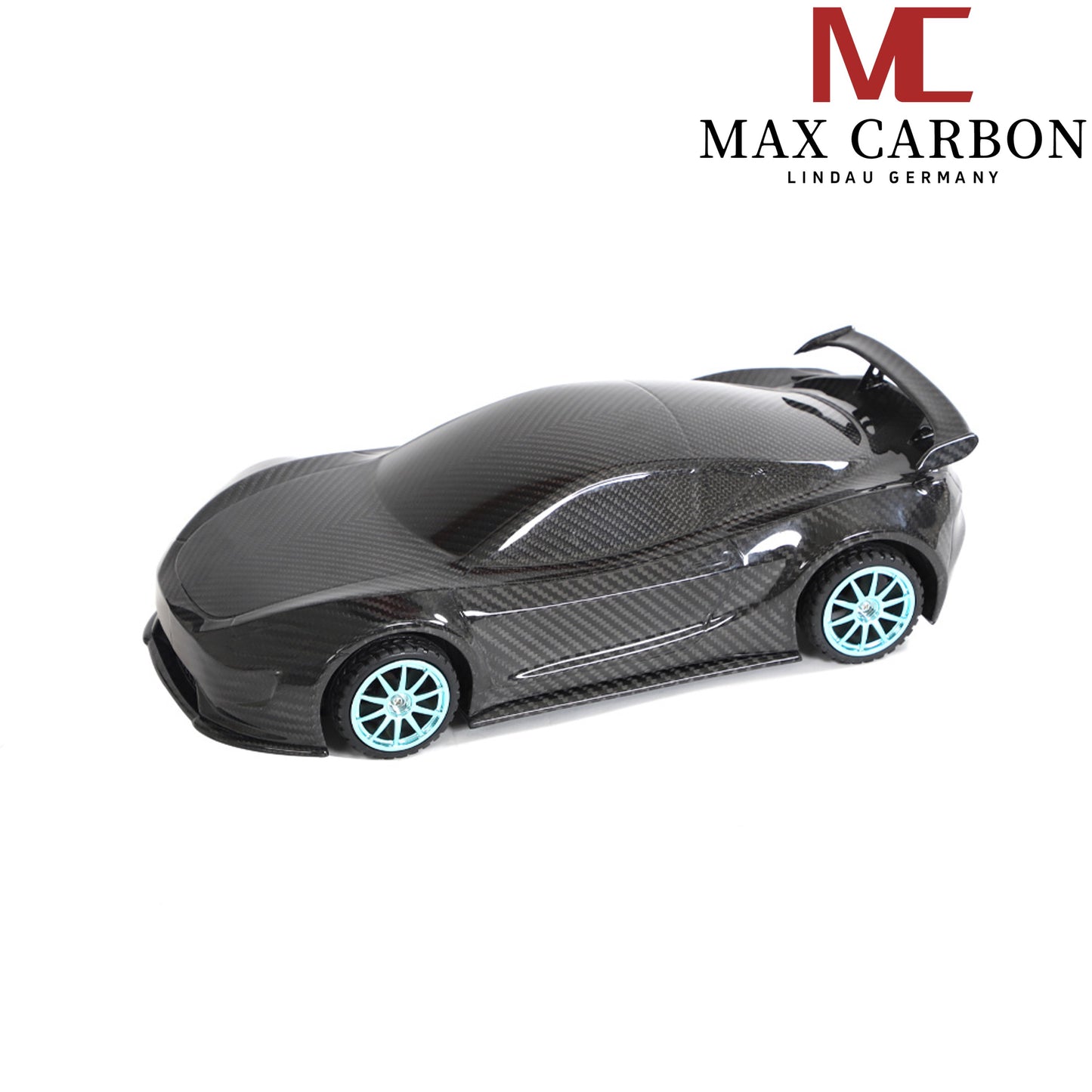 MAX CARBON Lifestyle Véritable carbone Forgé Carbone Hybride Modèle de voiture en carbone sec Préimprégné 1:18 Modèle de voiture de sport