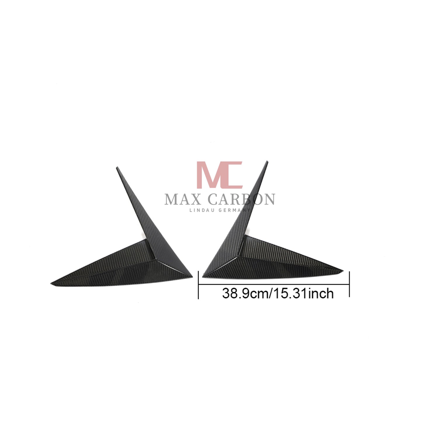 MC MAX CARBON Performance couvercle de garniture d'aération latérale de garde-boue avant pour Lamborghini Urus 2018 à 2021