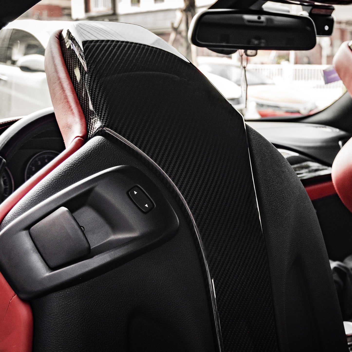MAX CARBON Dry Carbon Prepreg Sitz Abdeckung Cover passend für BMW M2 Competition F87 M3 F80 M4 F82 F83