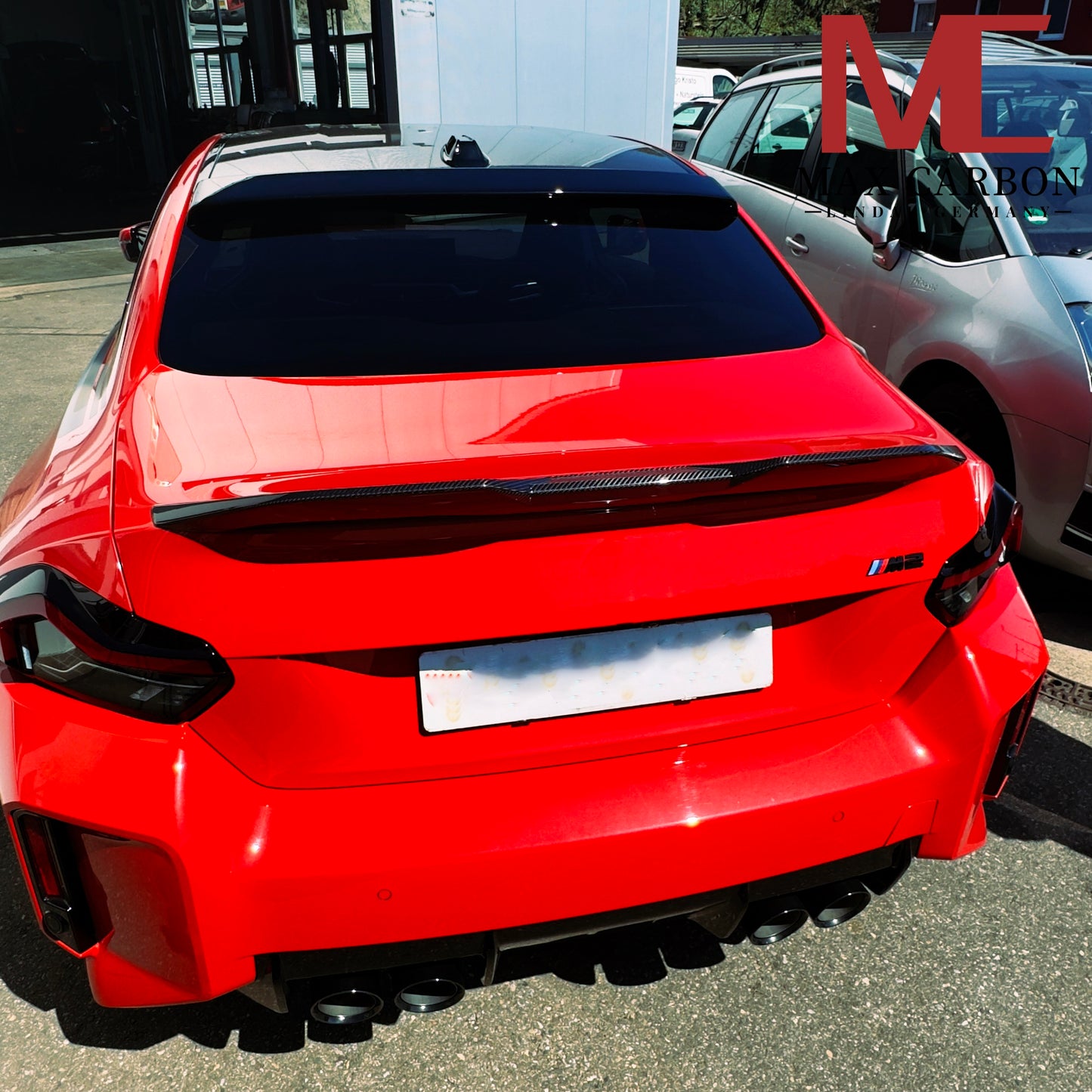MAX CARBON Performance Aileron arrière en carbone sec sur mesure pour BMW G87 M2 G42 M240i