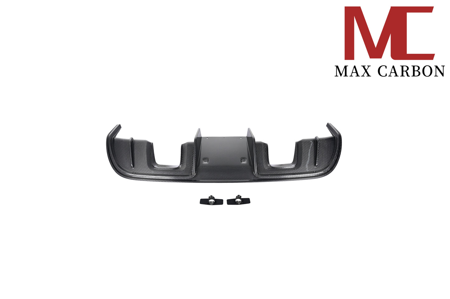 Diffuseur arrière de rechange en carbone MAX CARBON DRY pour Porsche 718 982 Cayman Boxster S GTS avec garnitures d'échappement en noir