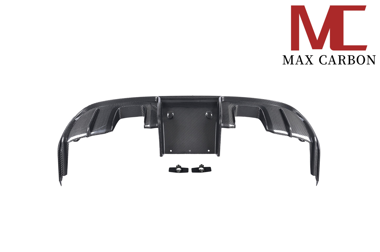 Diffuseur arrière de rechange en carbone MAX CARBON DRY pour Porsche 718 982 Cayman Boxster S GTS avec garnitures d'échappement en noir