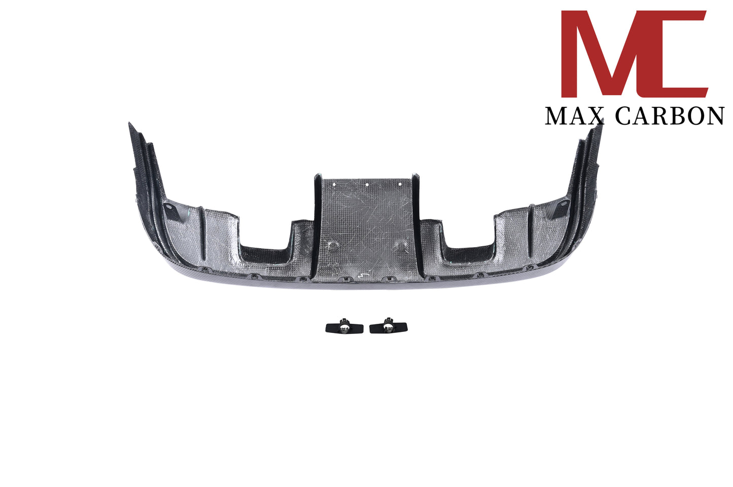 Diffuseur arrière de rechange en carbone MAX CARBON DRY pour Porsche 718 982 Cayman Boxster S GTS avec garnitures d'échappement en noir
