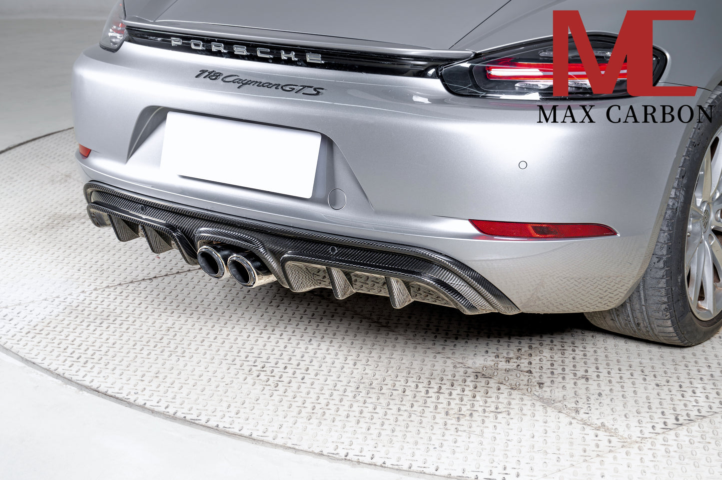 MAX CARBON DRY Carbon Heckdiffusor Ersatz Diffusor passend für Porsche 718 982 Cayman Boxster