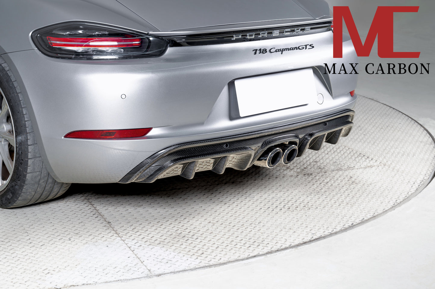 MAX CARBON DRY Carbon Heckdiffusor Ersatz Diffusor passend für Porsche 718 982 Cayman Boxster
