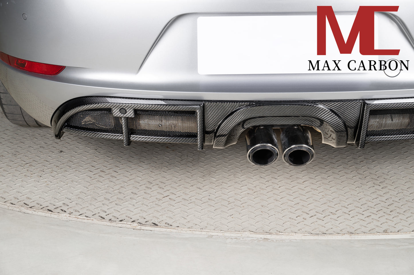 Diffuseur de remplacement pour diffuseur arrière en carbone MAX CARBON DRY adapté à Porsche 718 982 Cayman Boxster