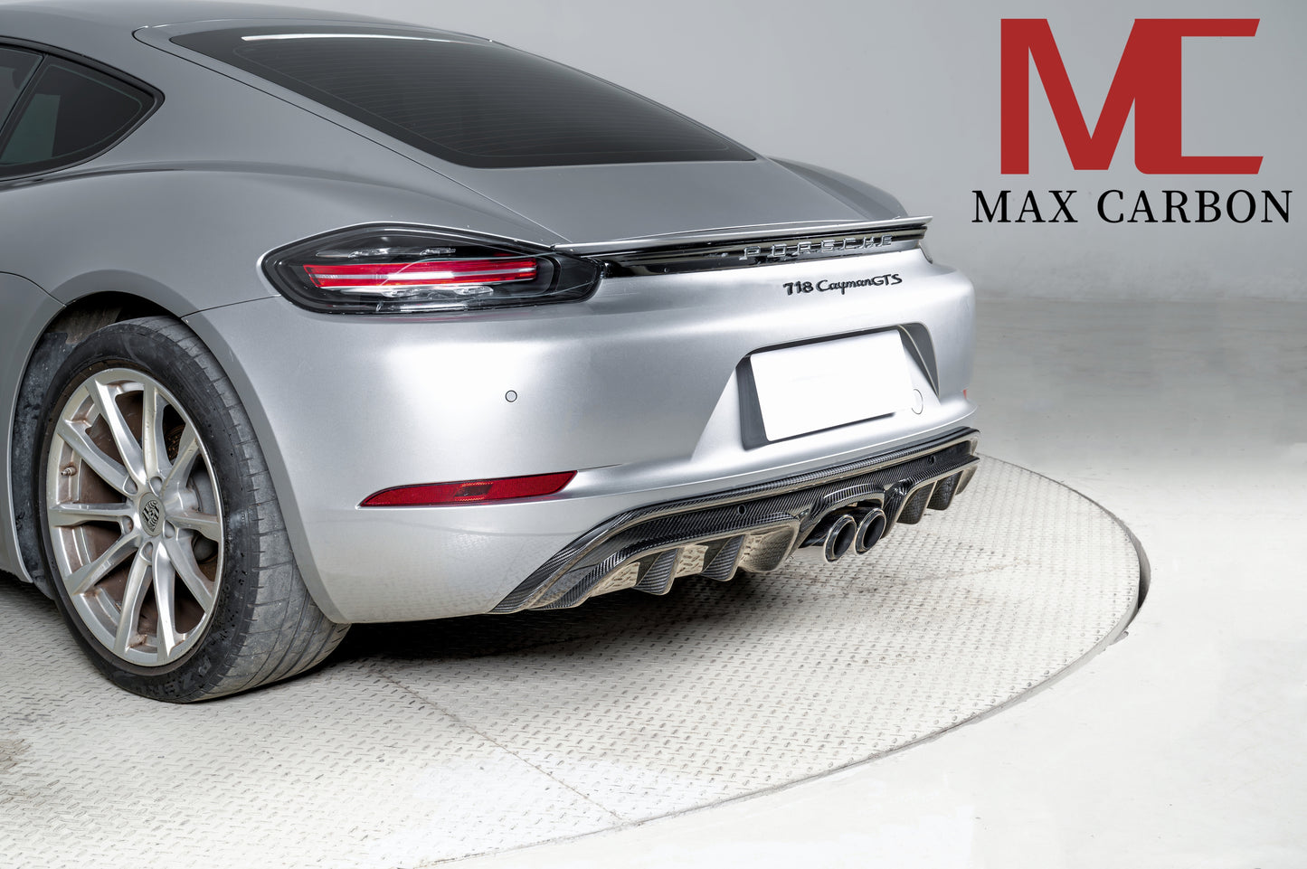 MAX CARBON DRY Carbon Heckdiffusor Ersatz Diffusor passend für Porsche 718 982 Cayman Boxster