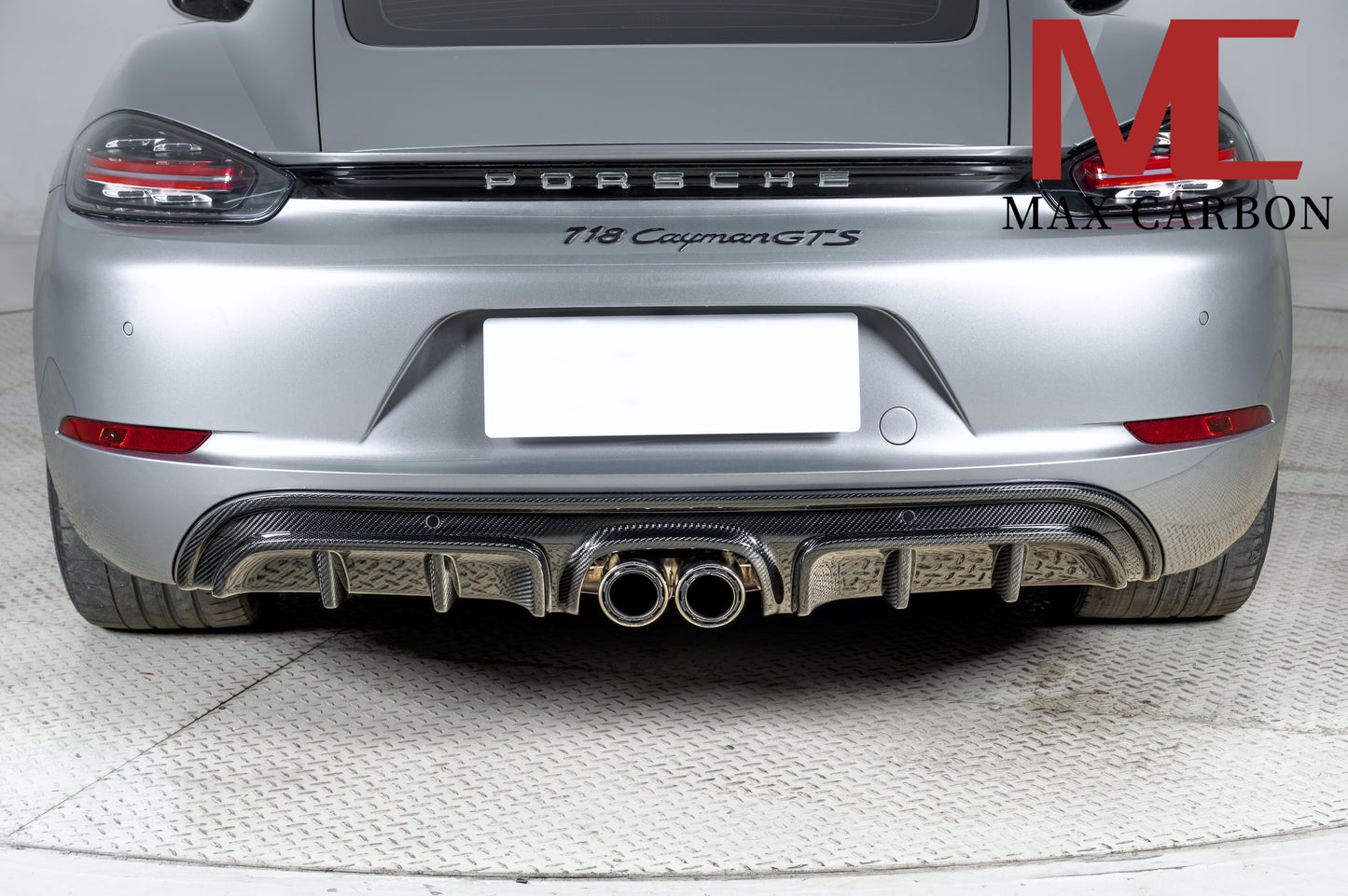 MAX CARBON DRY Carbon Heckdiffusor Ersatz Diffusor passend für Porsche 718 982 Cayman Boxster