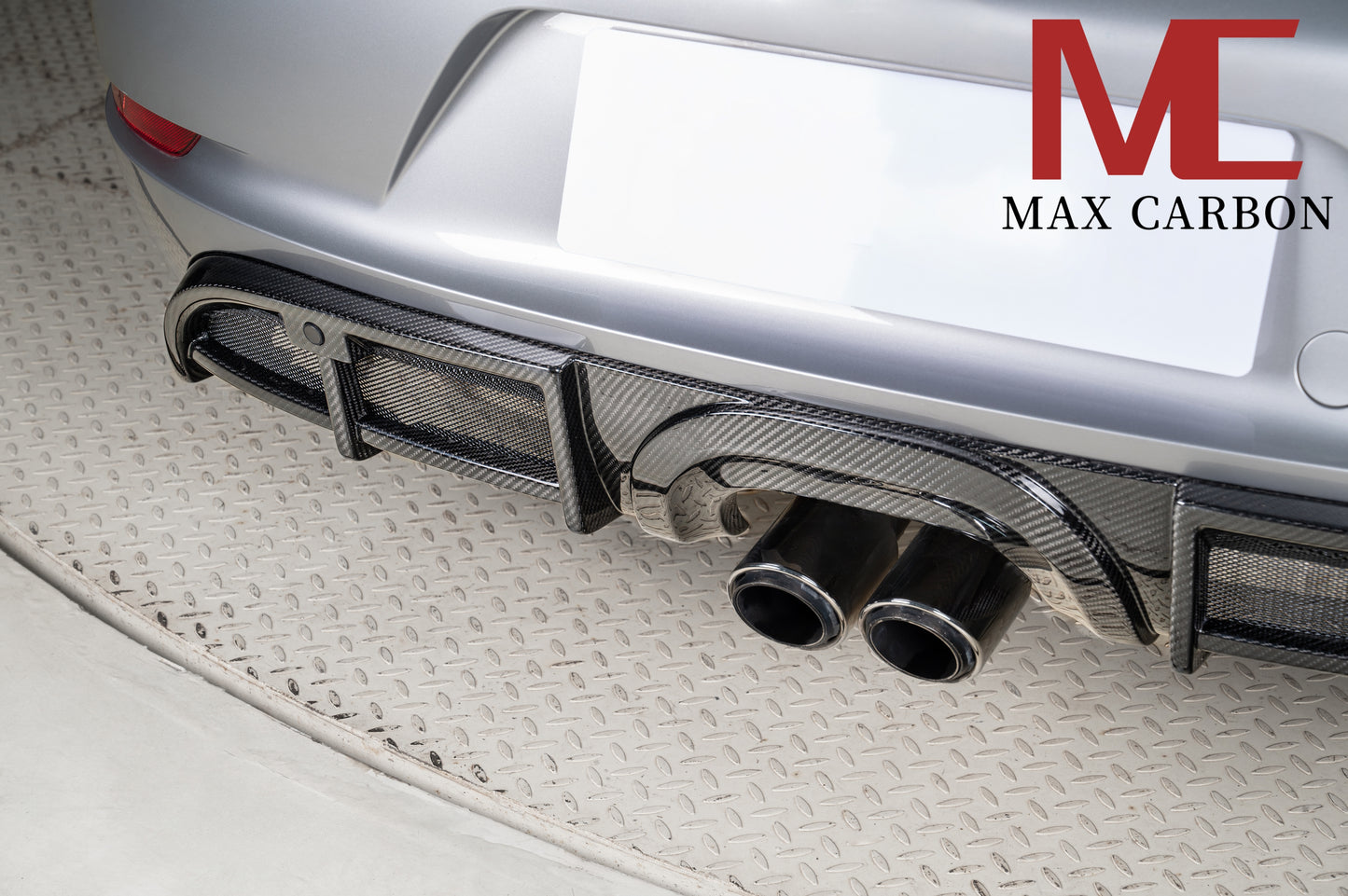 Diffuseur de remplacement pour diffuseur arrière en carbone MAX CARBON DRY adapté à Porsche 718 982 Cayman Boxster