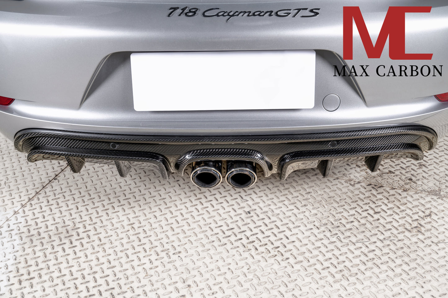 MAX CARBON DRY Carbon Heckdiffusor Ersatz Diffusor passend für Porsche 718 982 Cayman Boxster