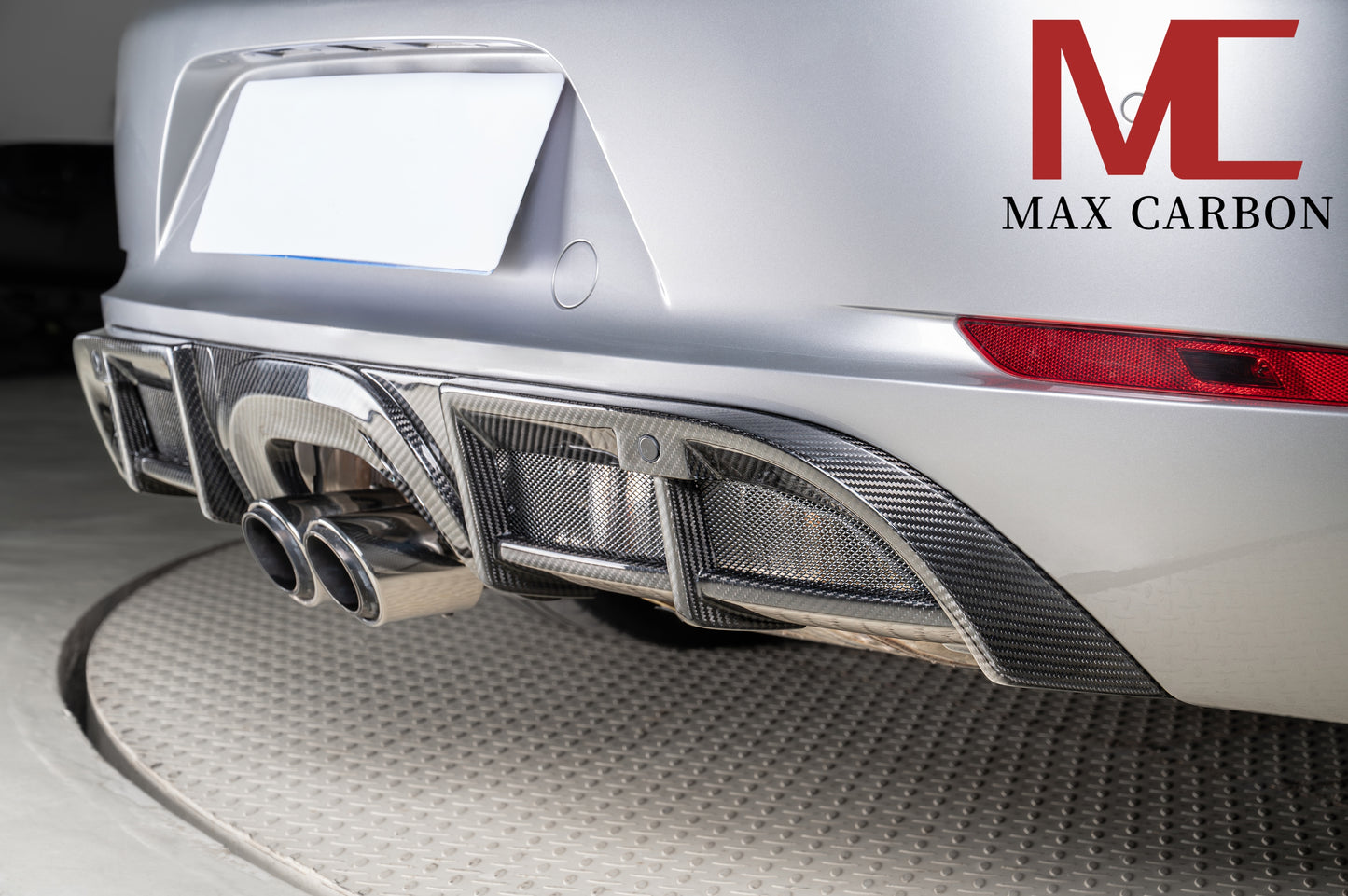 Diffuseur de remplacement pour diffuseur arrière en carbone MAX CARBON DRY adapté à Porsche 718 982 Cayman Boxster