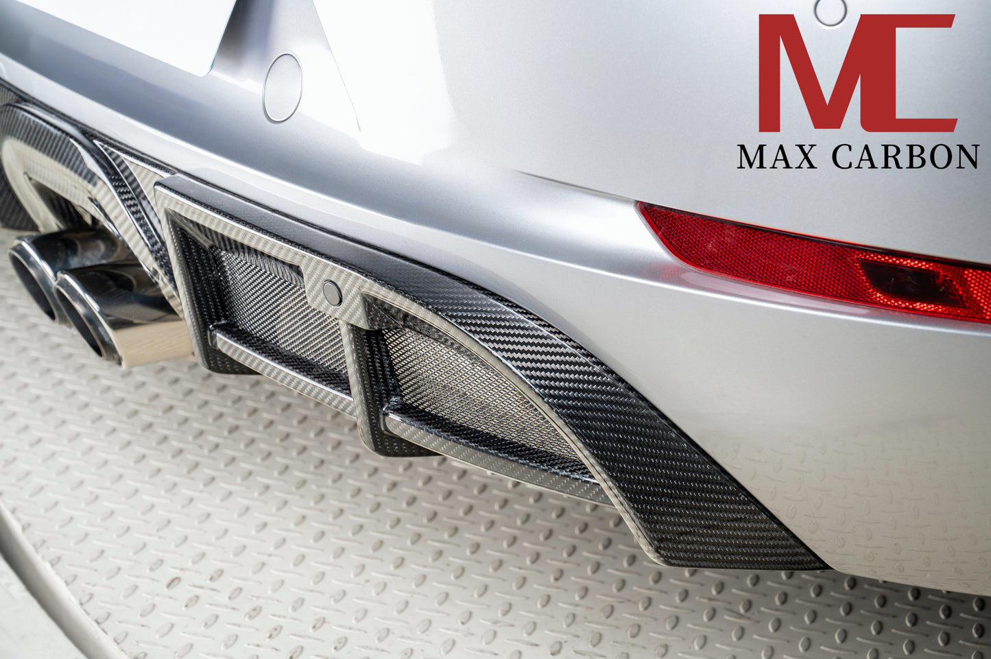 Diffuseur de remplacement pour diffuseur arrière en carbone MAX CARBON DRY adapté à Porsche 718 982 Cayman Boxster