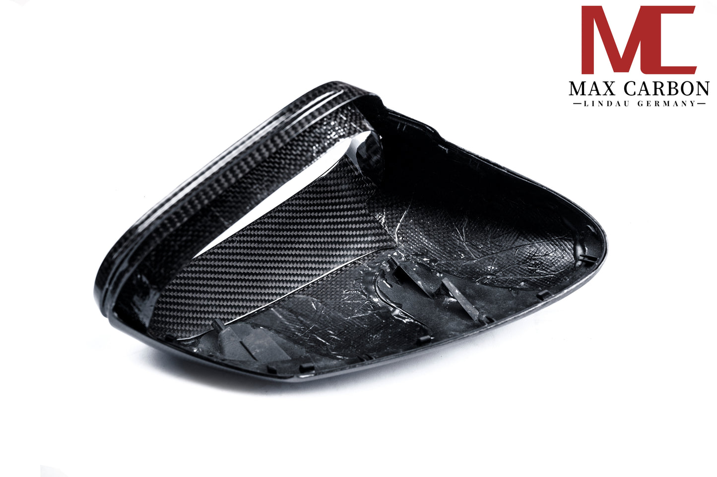 Coques de rétroviseurs de rechange en carbone sec d'origine MAX CARBON Performance pour Porsche 911 992 Taycan