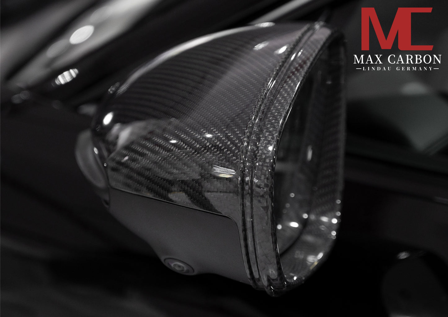 Coques de rétroviseurs de rechange en carbone sec d'origine MAX CARBON Performance pour Porsche 911 992 Taycan