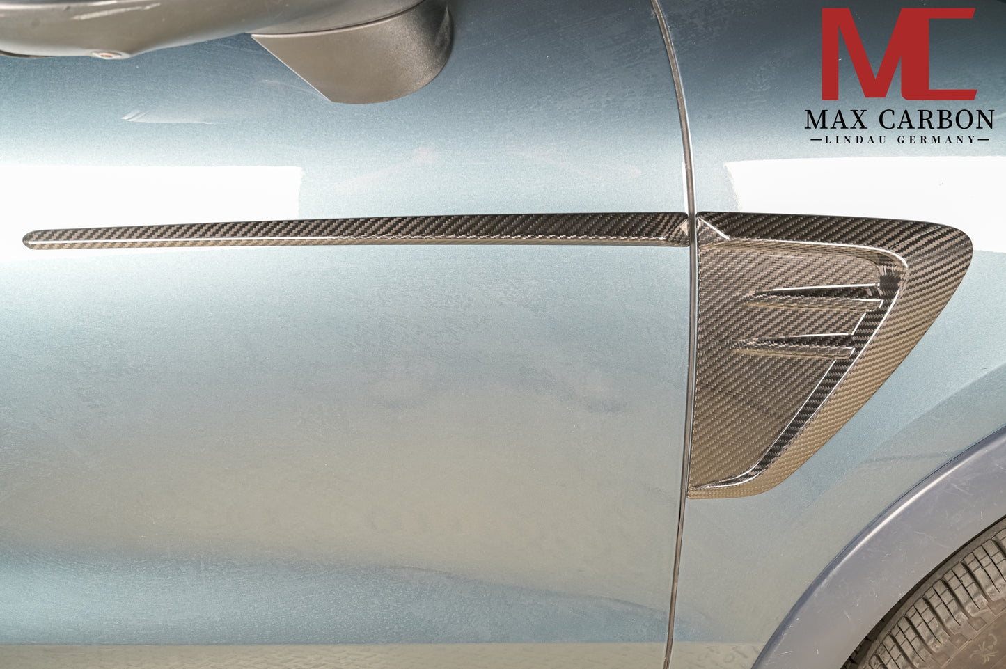 MAX CARBON DRY – couvre-portes latérales en carbone, couvre-ailes pour Porsche Cayenne S GTS 9YA 9Y0
