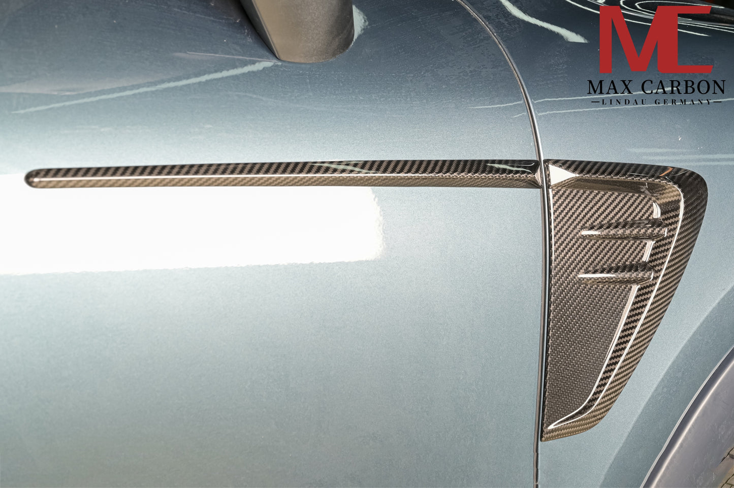 MAX CARBON DRY – couvre-portes latérales en carbone, couvre-ailes pour Porsche Cayenne S GTS 9YA 9Y0