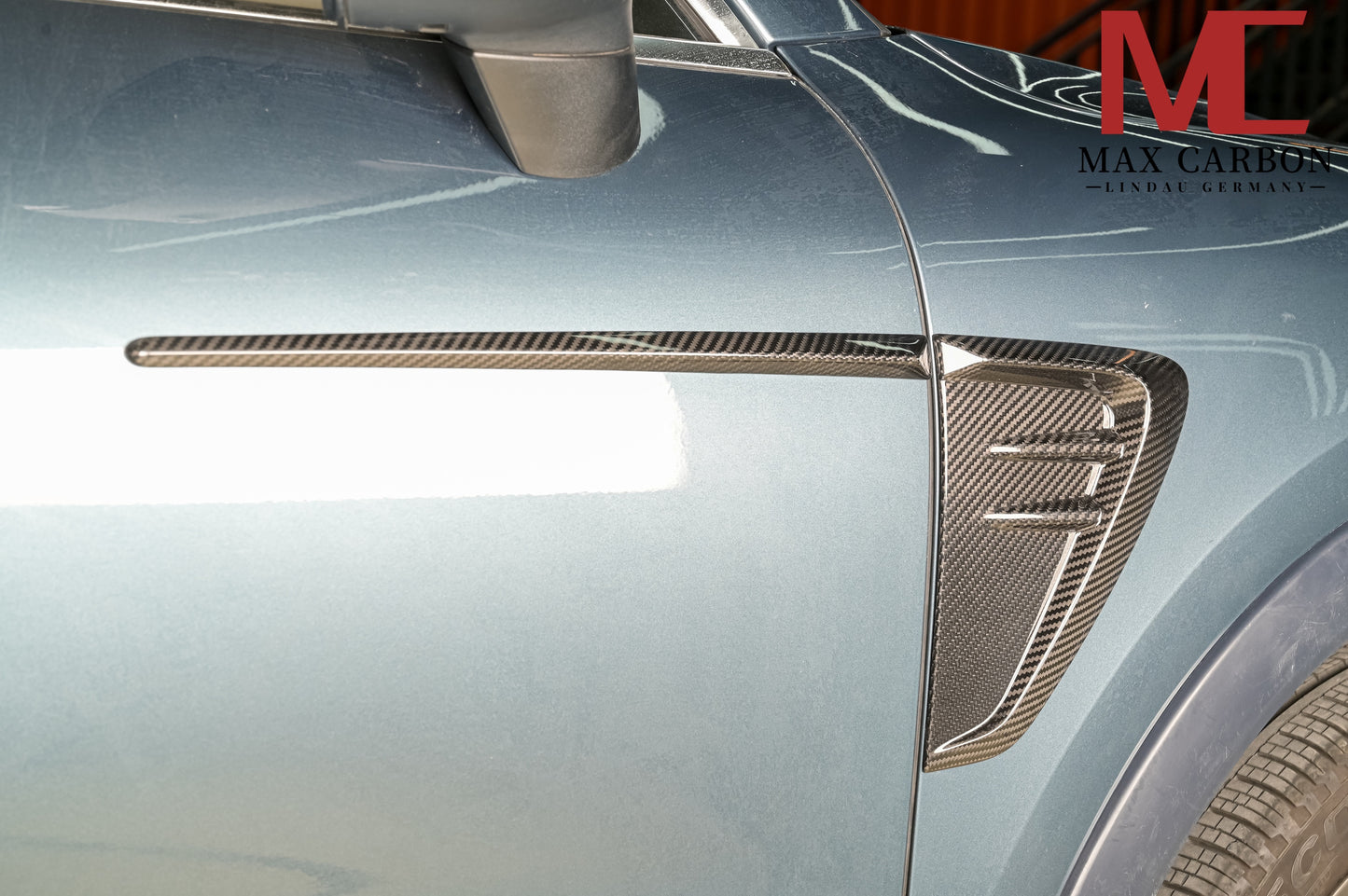MAX CARBON DRY – couvre-portes latérales en carbone, couvre-ailes pour Porsche Cayenne S GTS 9YA 9Y0