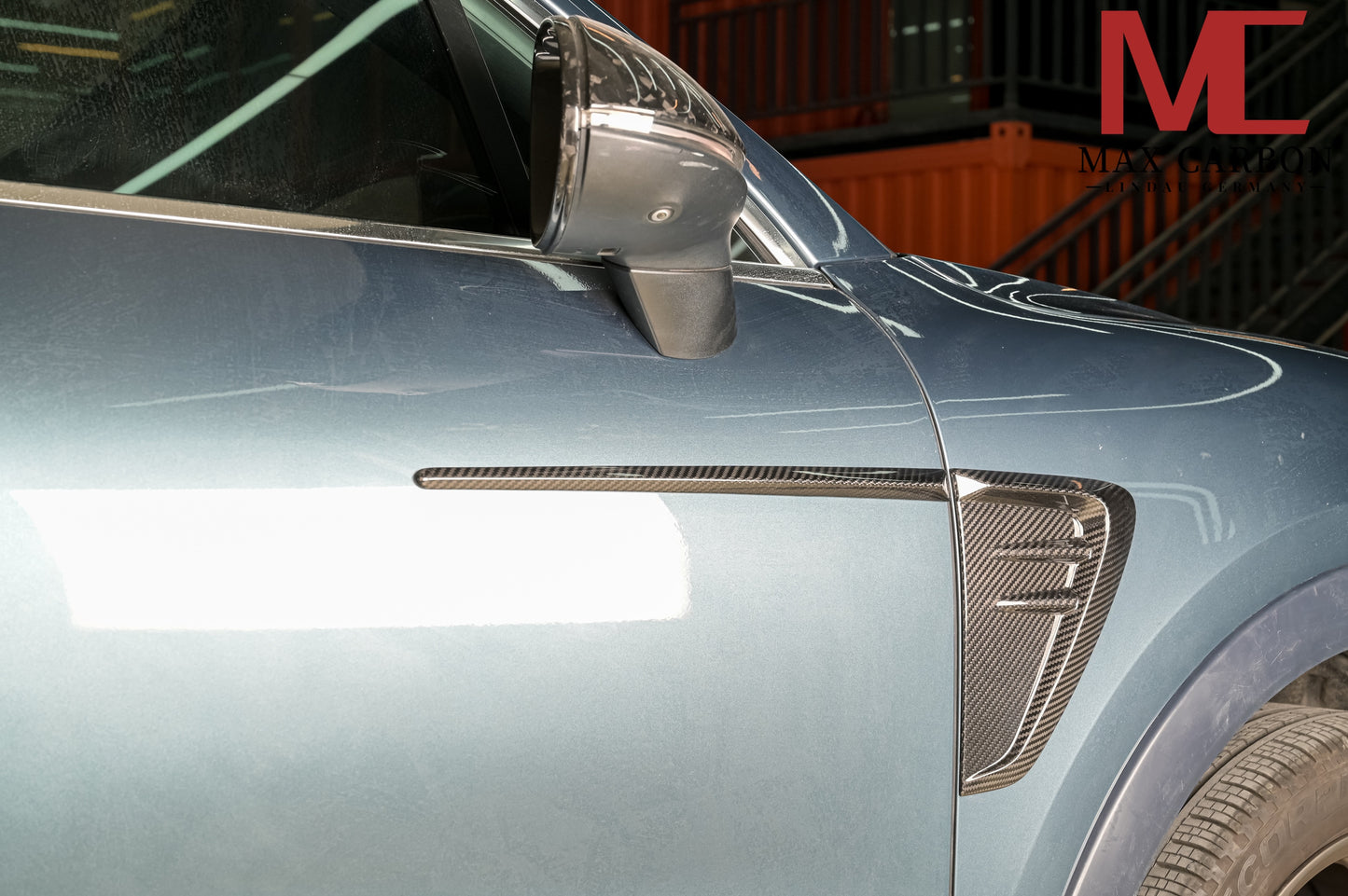MAX CARBON DRY – couvre-portes latérales en carbone, couvre-ailes pour Porsche Cayenne S GTS 9YA 9Y0