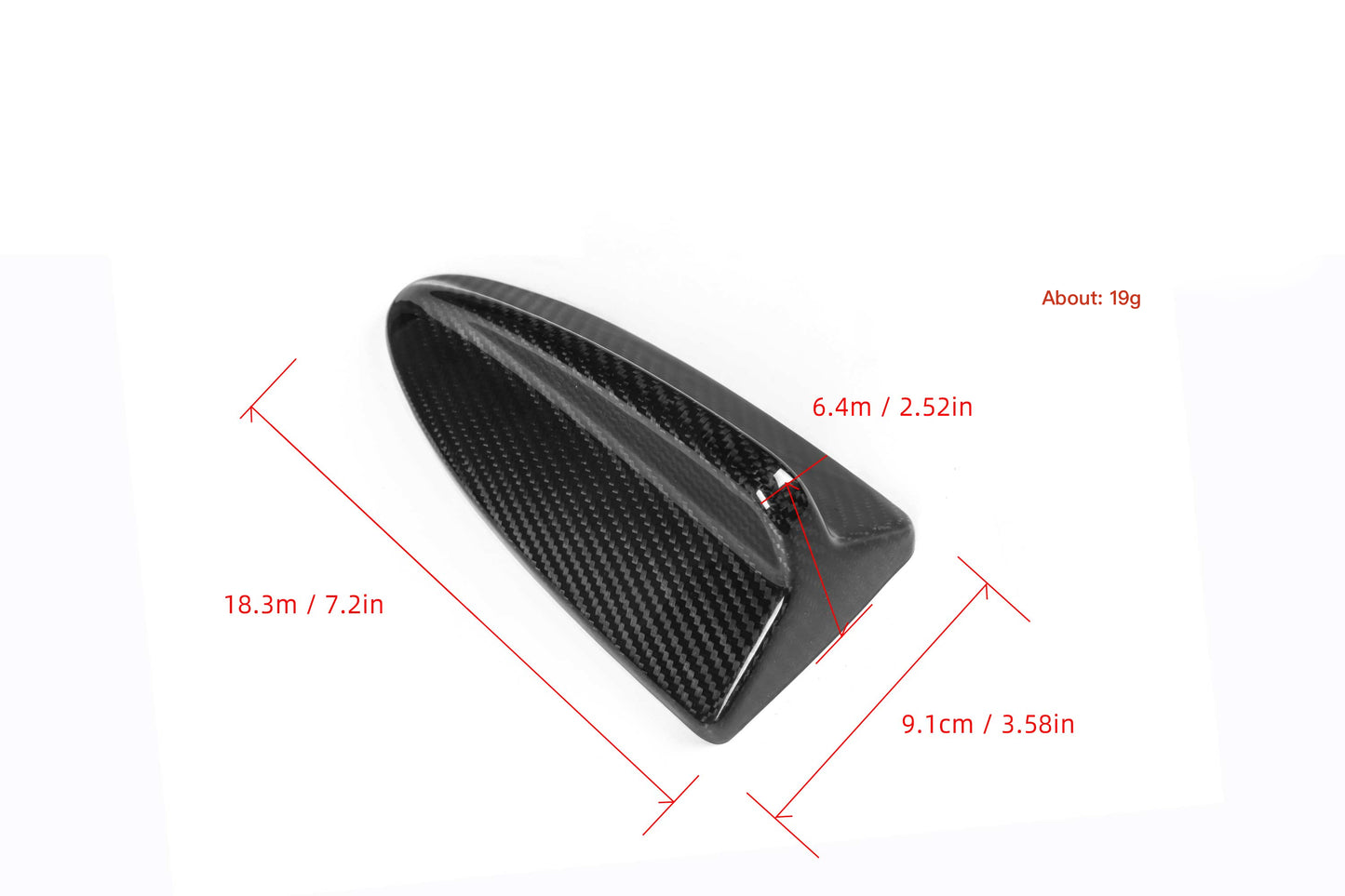 MAX CARBON Performance Shark Fin Antenne Hülle Blenden für BMW 3er E90 E92 inkl. M3