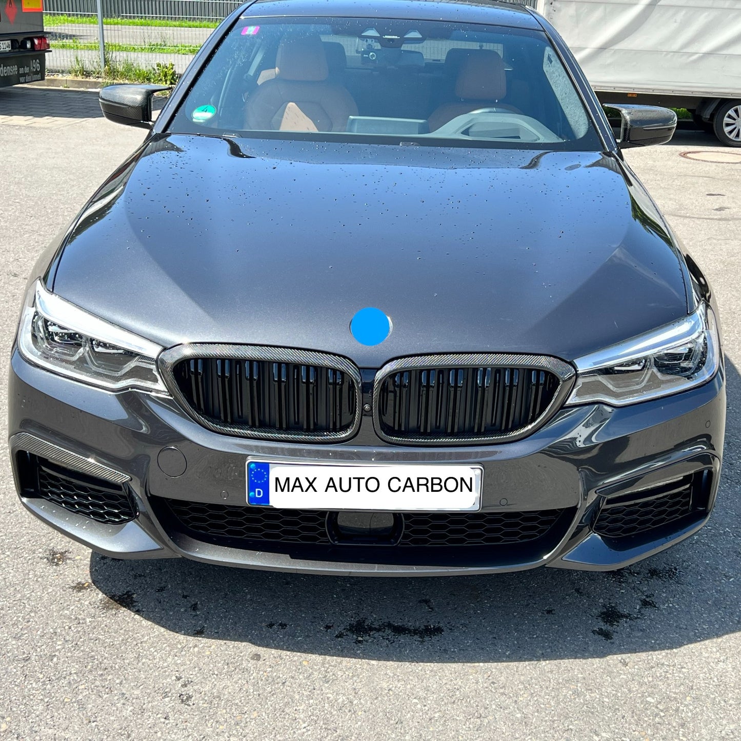 Couvercle de rabat avant MAX CARBON Performance, lèvre avant de conduit d'air pour BMW G30 G31 avec paquet M avant LCI