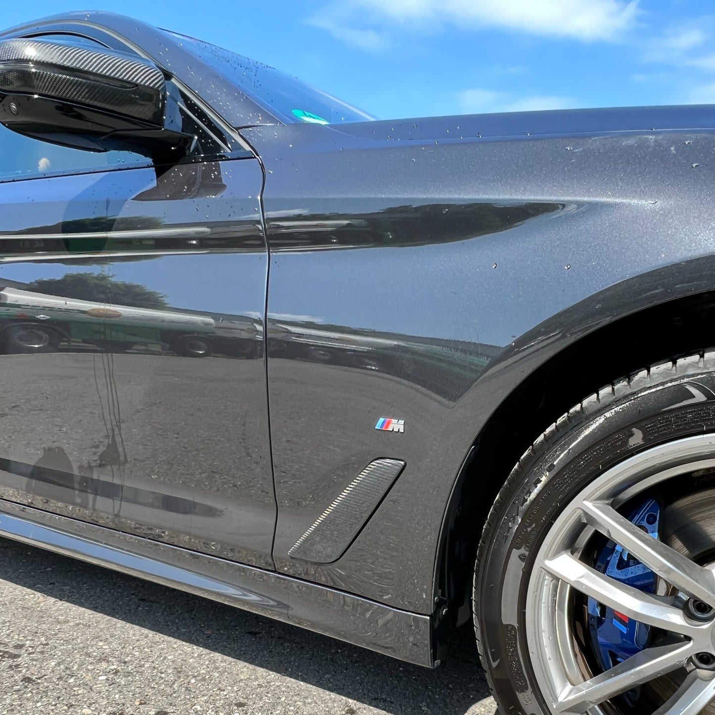 MAX CARBON Performance rabats latéraux couvrent la paroi latérale du conduit d'air pour BMW G30 G31