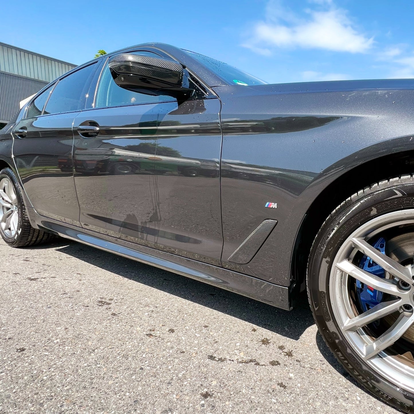 MAX CARBON Performance rabats latéraux couvrent la paroi latérale du conduit d'air pour BMW G30 G31