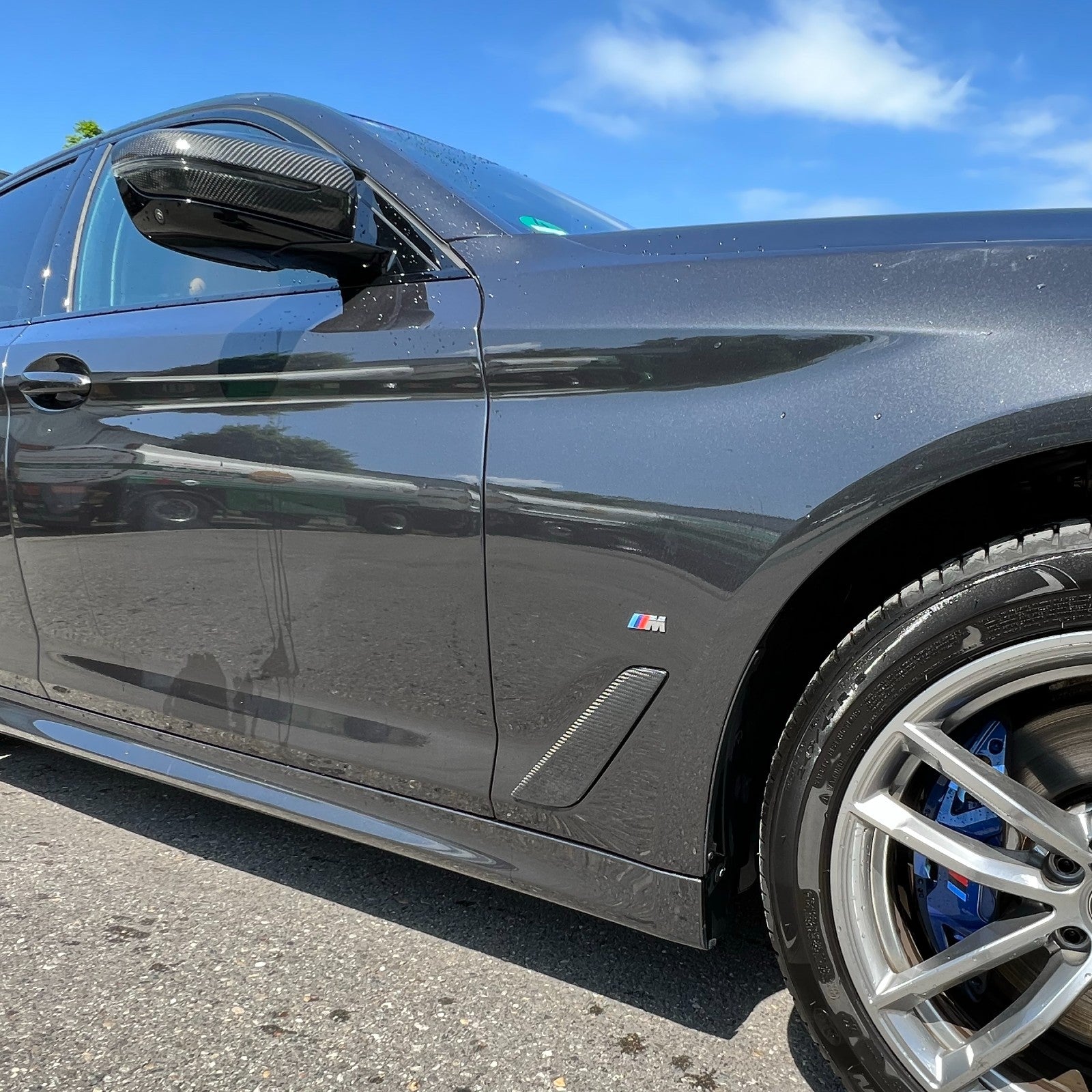 MAX CARBON Performance Seiten Flaps Blende Luftführung Seitenwand für BMW G30 G31