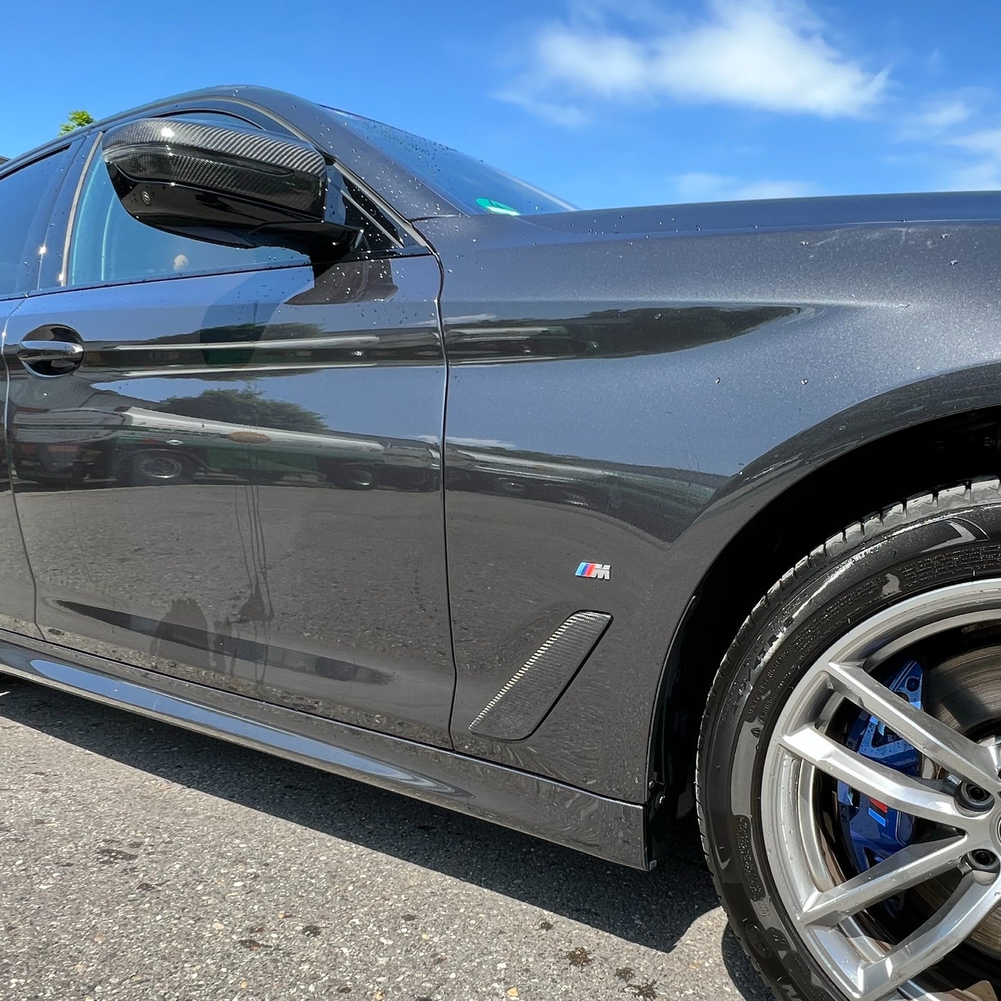 MAX CARBON Performance rabats latéraux couvrent la paroi latérale du conduit d'air pour BMW G30 G31