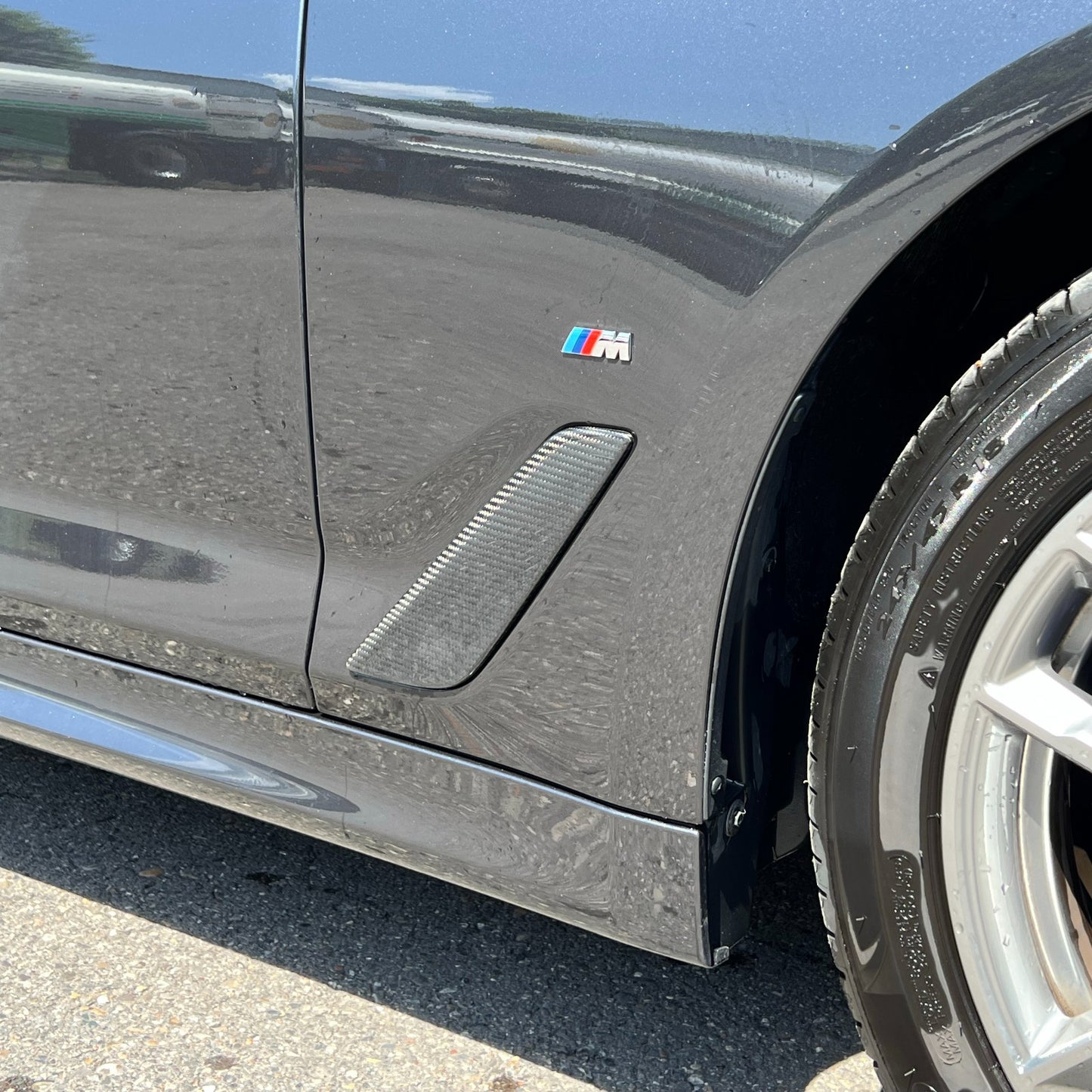 MAX CARBON Performance rabats latéraux couvrent la paroi latérale du conduit d'air pour BMW G30 G31
