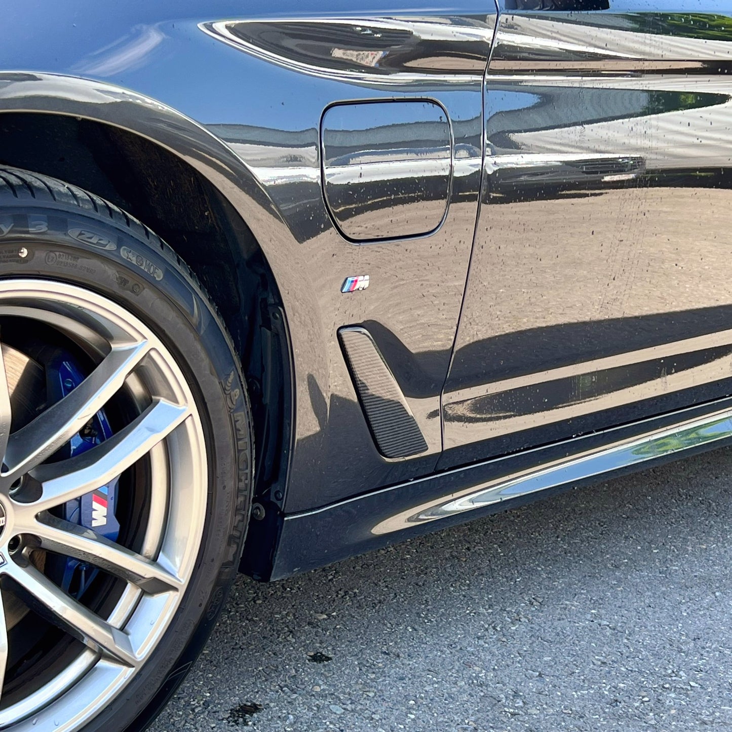 MAX CARBON Performance rabats latéraux couvrent la paroi latérale du conduit d'air pour BMW G30 G31