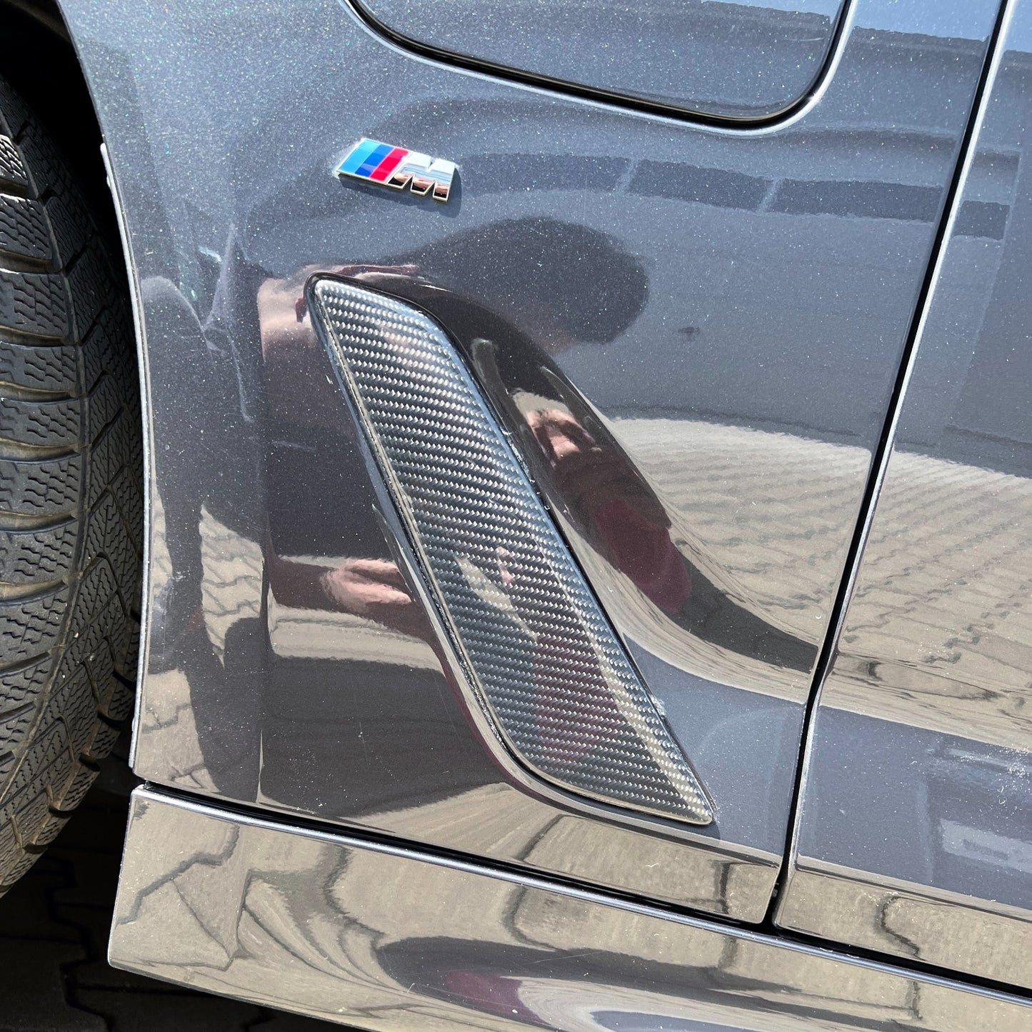 MAX CARBON Performance rabats latéraux couvrent la paroi latérale du conduit d'air pour BMW G30 G31