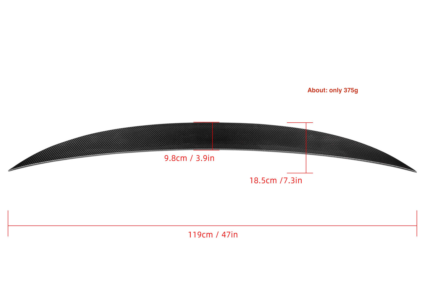 MC Dry Carbon Prepreg Heckspoiler Hecklippe Spoiler für BMW E92 inkl. M3