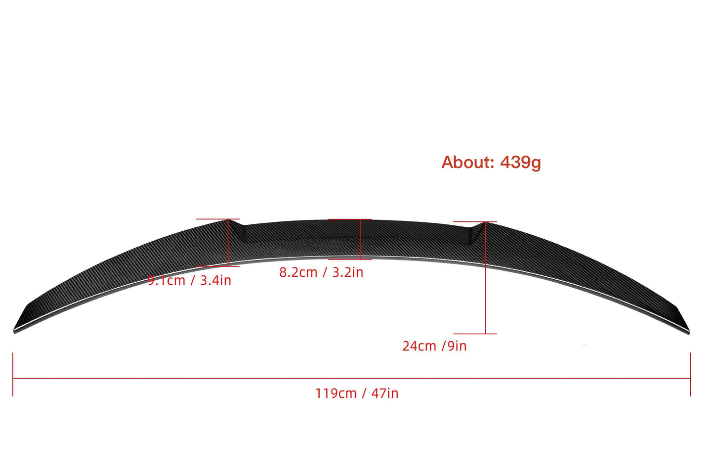 LÈVRE ARRIÈRE MAX CARBON PERFORMANCE SPOILER ARRIÈRE sur mesure pour BMW M4 F82