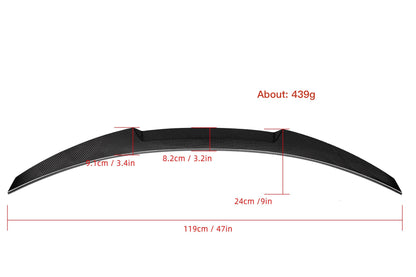 LÈVRE ARRIÈRE MAX CARBON PERFORMANCE SPOILER ARRIÈRE sur mesure pour BMW M4 F82