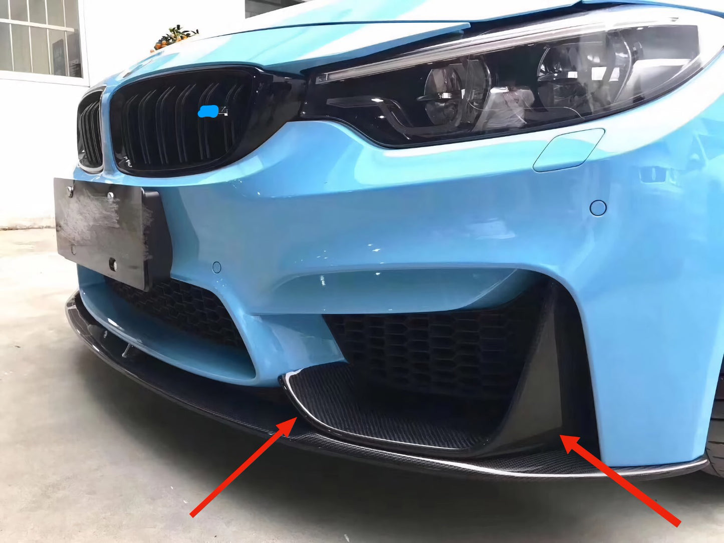 MAX CARBON Performance jeu de caches fixation de spoiler avant pour BMW M3 F80 M4 F82 F83