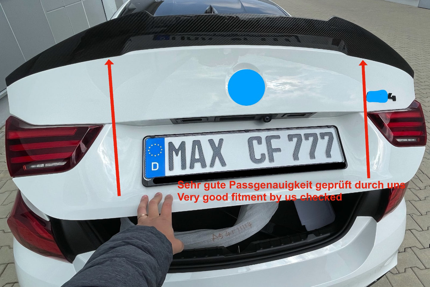 MAX CARBON Performance Heck Spoiler Hecklippe für BMW M4 F82