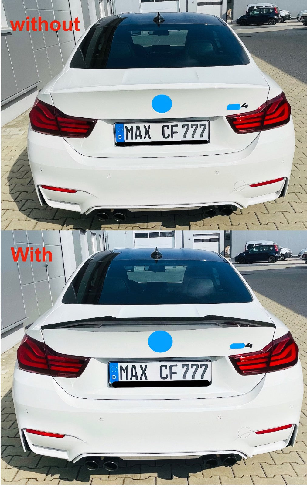 LÈVRE ARRIÈRE MAX CARBON PERFORMANCE SPOILER ARRIÈRE sur mesure pour BMW M4 F82