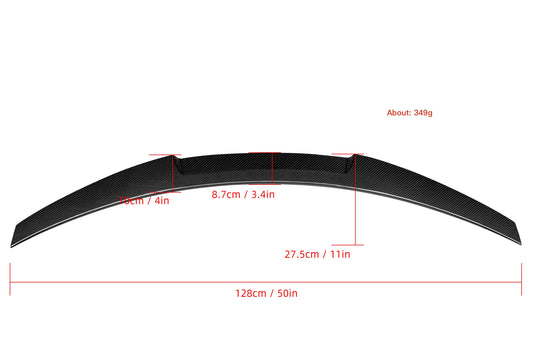 MAX CARBON Performance Heckspoiler Abrisskante Heck Spoiler Lippe für BMW 2er F44 M235i