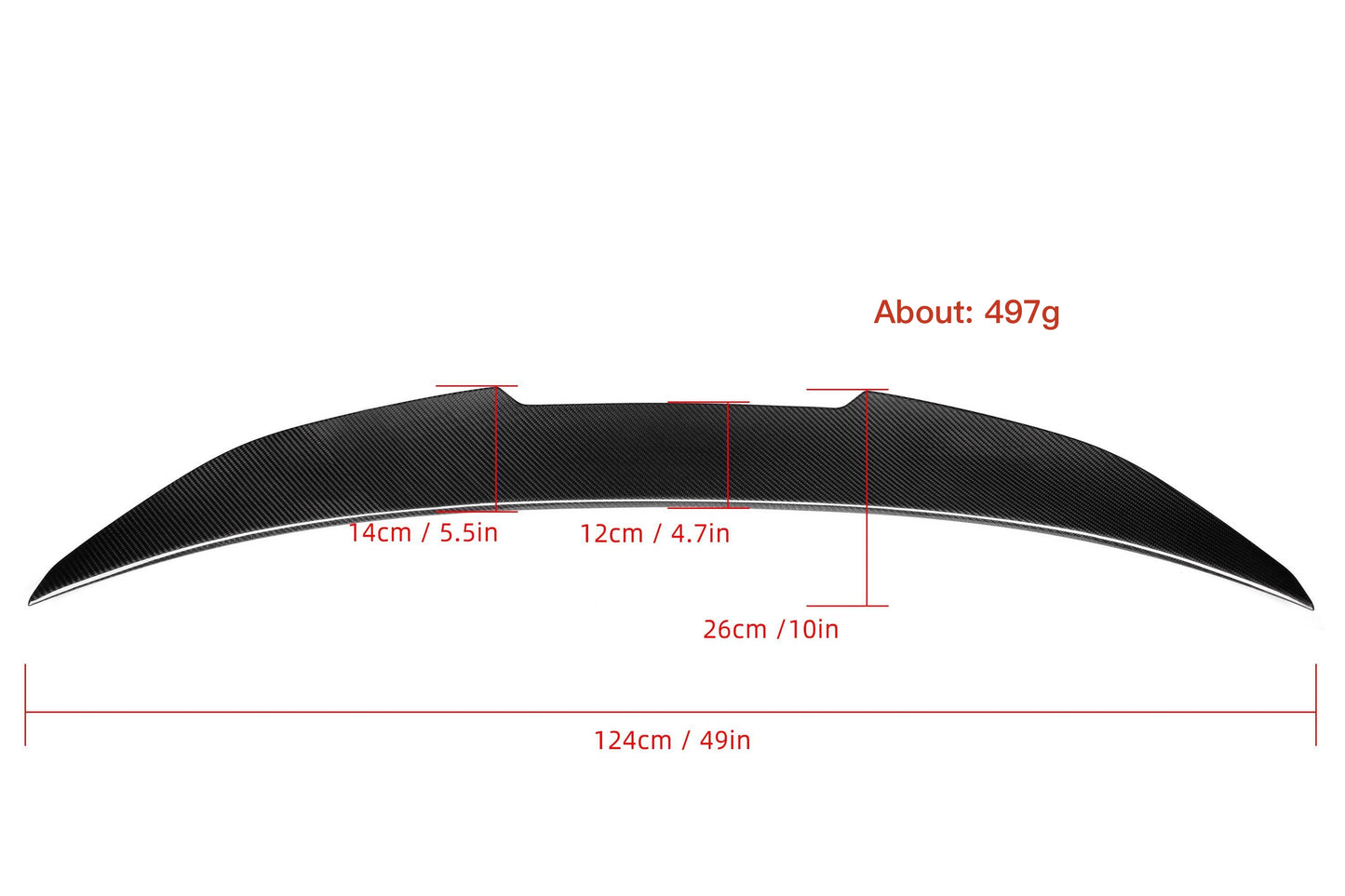 LÈVRE ARRIÈRE MAX CARBON PERFORMANCE SPOILER ARRIÈRE sur mesure pour BMW M4 F82