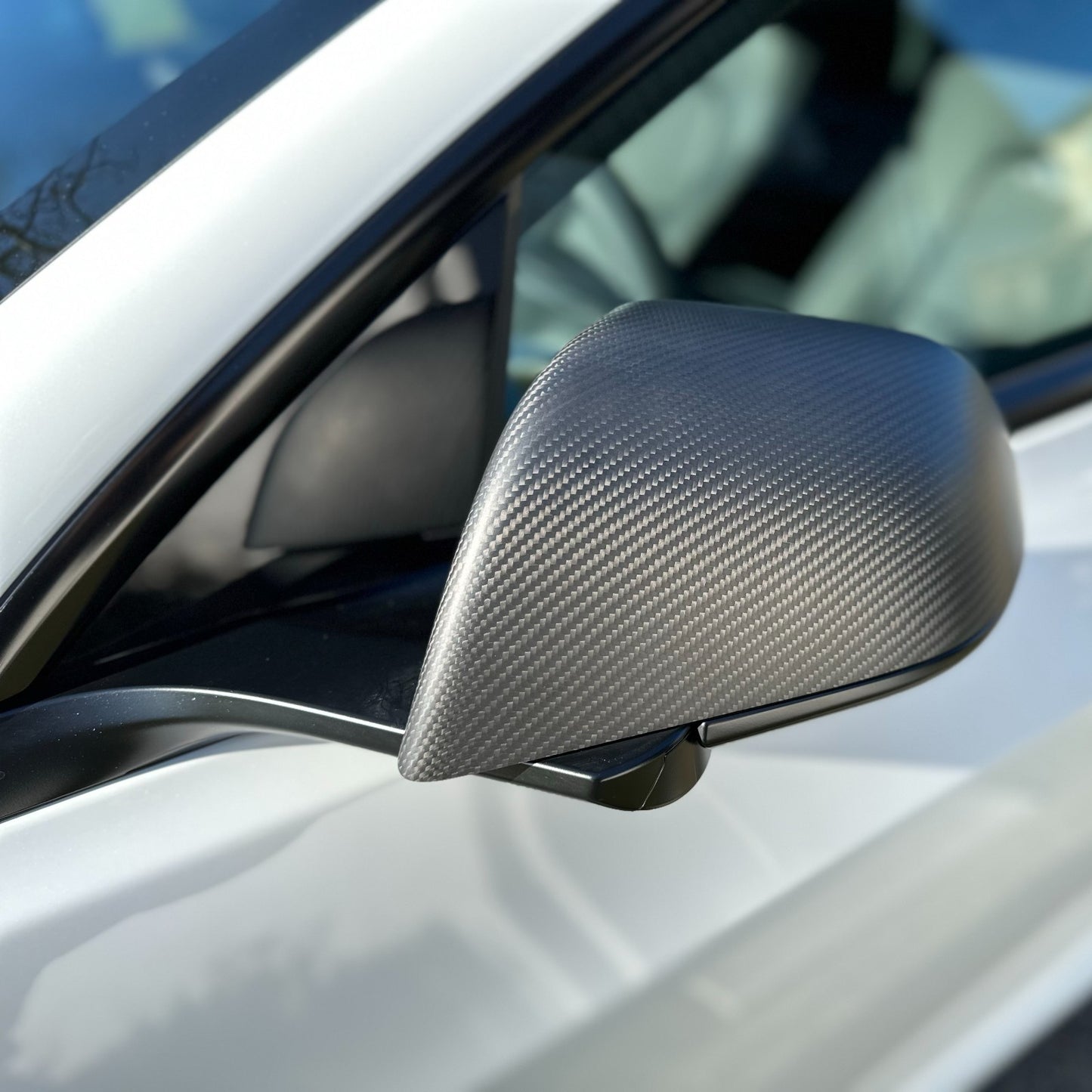 MAX CARBON Performance Aufsatz Spiegelkappen Mirror Cover für Tesla Model 3