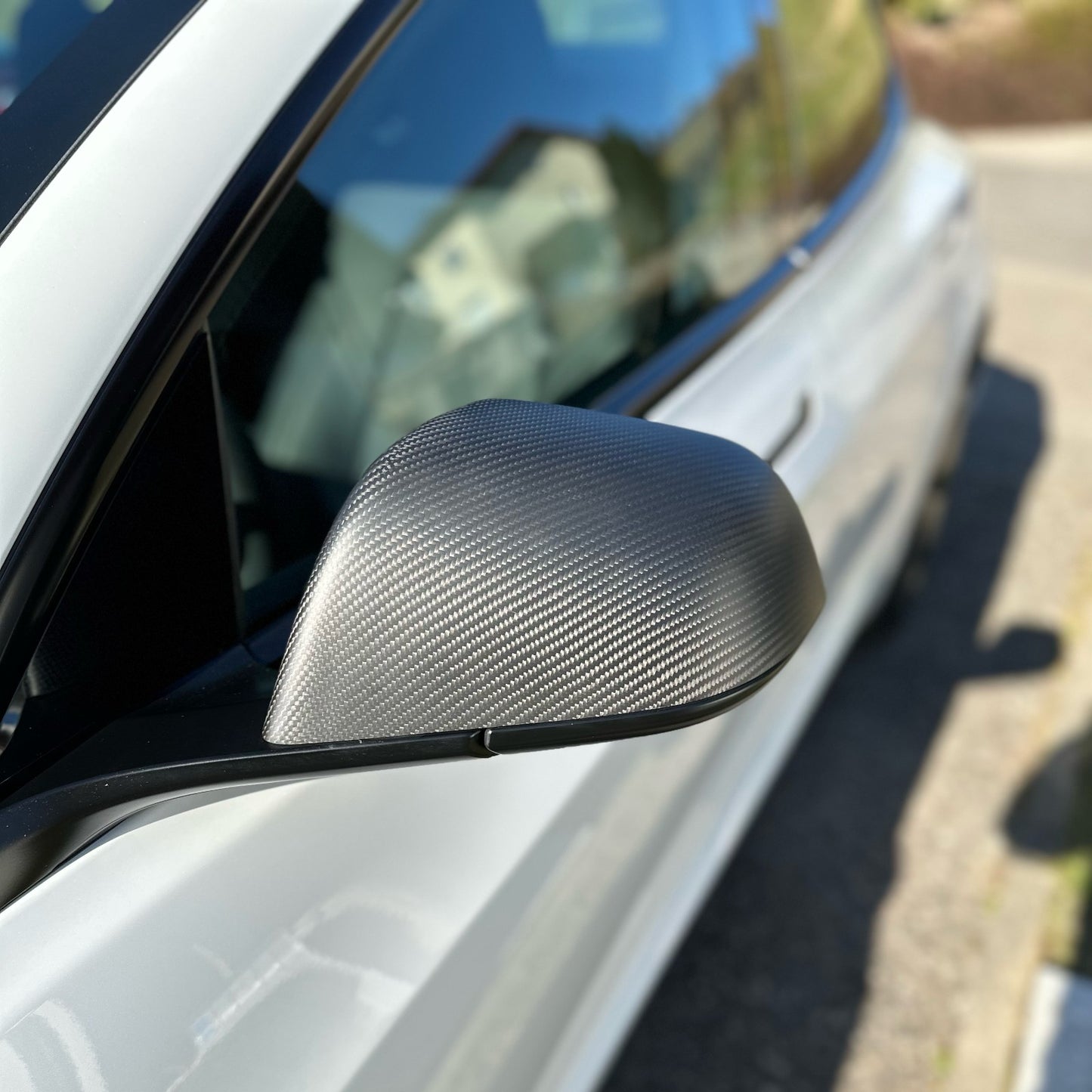 MAX CARBON Performance Aufsatz Spiegelkappen Mirror Cover für Tesla Model 3