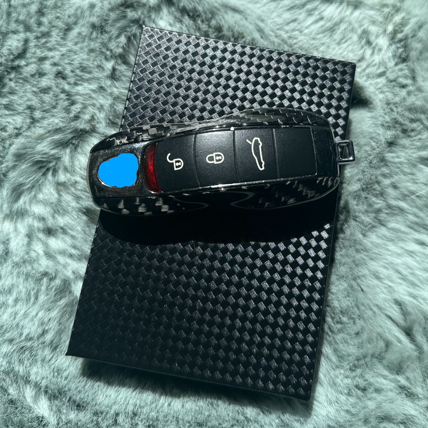 MAX CARBON Premium Schlüssel Gehäuse Ersatz passend für Porsche 911 Cayenne Macan 718 Panamera Cayman Boxster