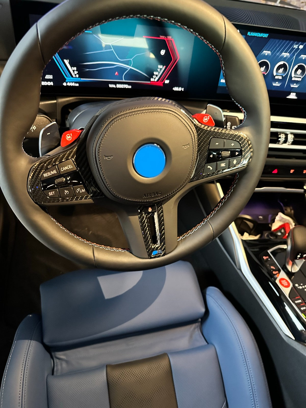 MAX CARBON Performance Steering Wheel Cover Cover for BMW M2 M3 M4 M5 M8 X3M X4M X5M X6M X7M XM