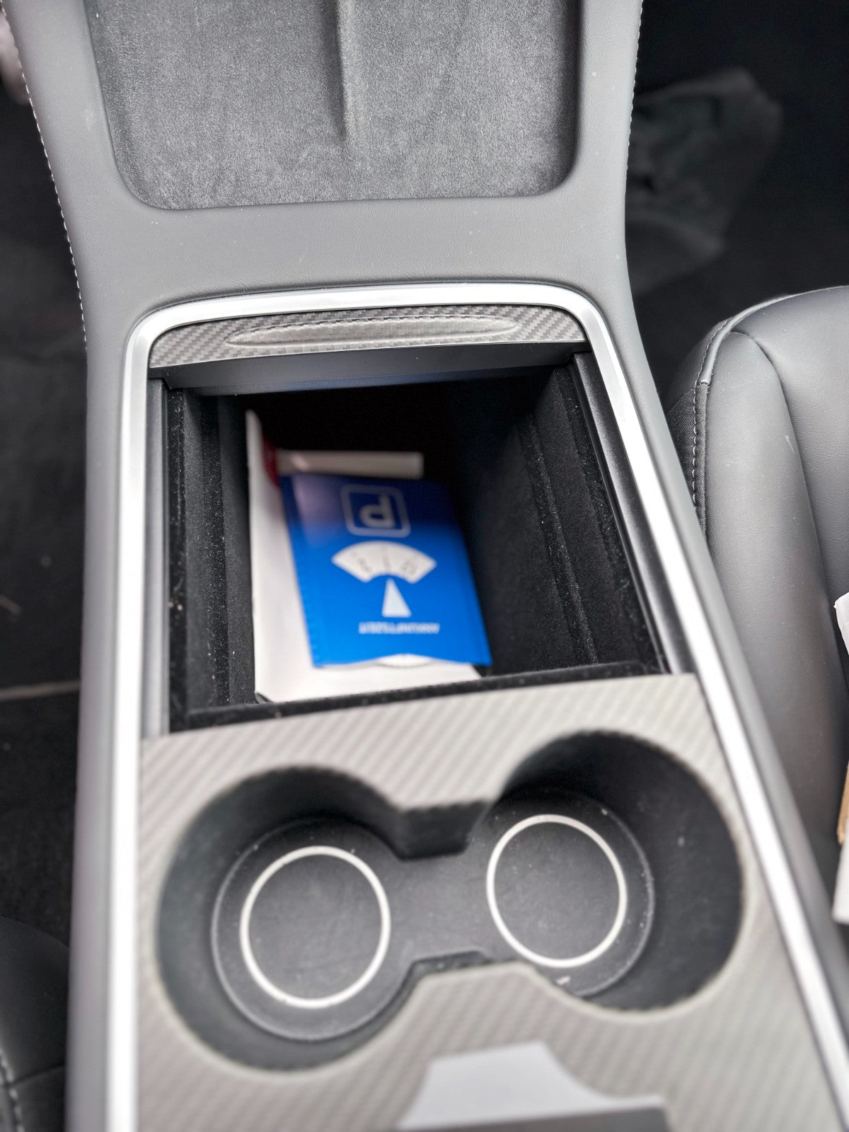 Ensemble de couvercles de fixation de garniture de console centrale MAX CARBON Performance pour TESLA MODEL 3 MODEL Y