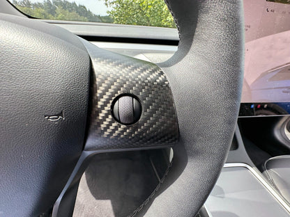 MAX CARBON Performance steering wheel covers Performance in a set for TESLA MODEL 3 MODEL Y