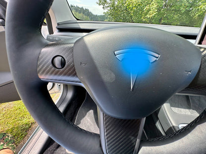 MAX CARBON Performance steering wheel covers Performance in a set for TESLA MODEL 3 MODEL Y