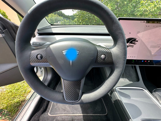 MAX CARBON Performance Lenkrad Blenden Performance im Satz für TESLA MODEL 3 MODEL Y