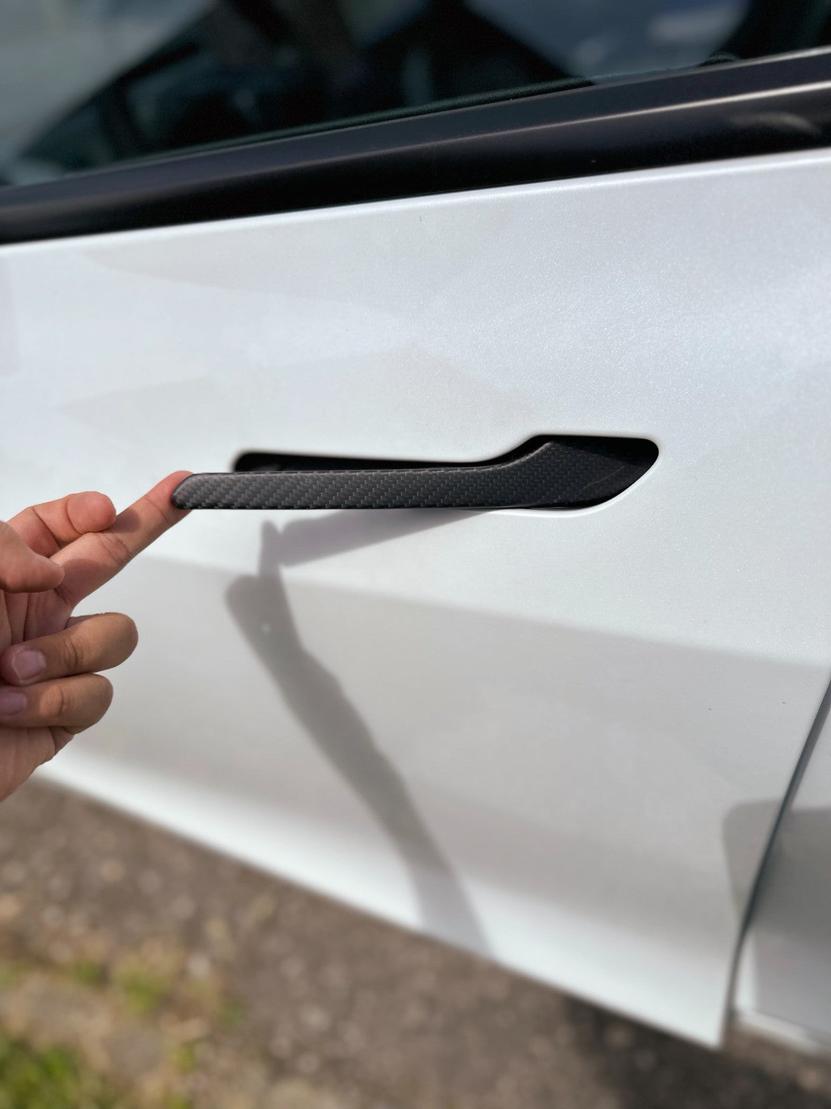 MAX CARBON Performance Türverkleidung Tür Blenden Türgriff im Satz für TESLA MODEL 3 MODEL Y