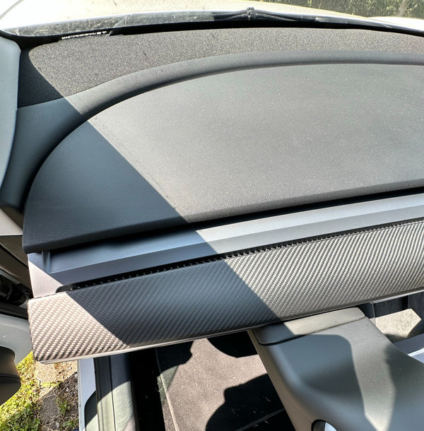 MAX CARBON Performance dashboard cover panels in a set for TESLA MODEL 3 MODEL Y