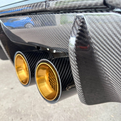 Couvercle de tuyau d'échappement de remplacement MAX CARBON pour BMW M2 M3 M4 G80 G81 G82 G83 G87 avec couvercles d'échappement d'origine 